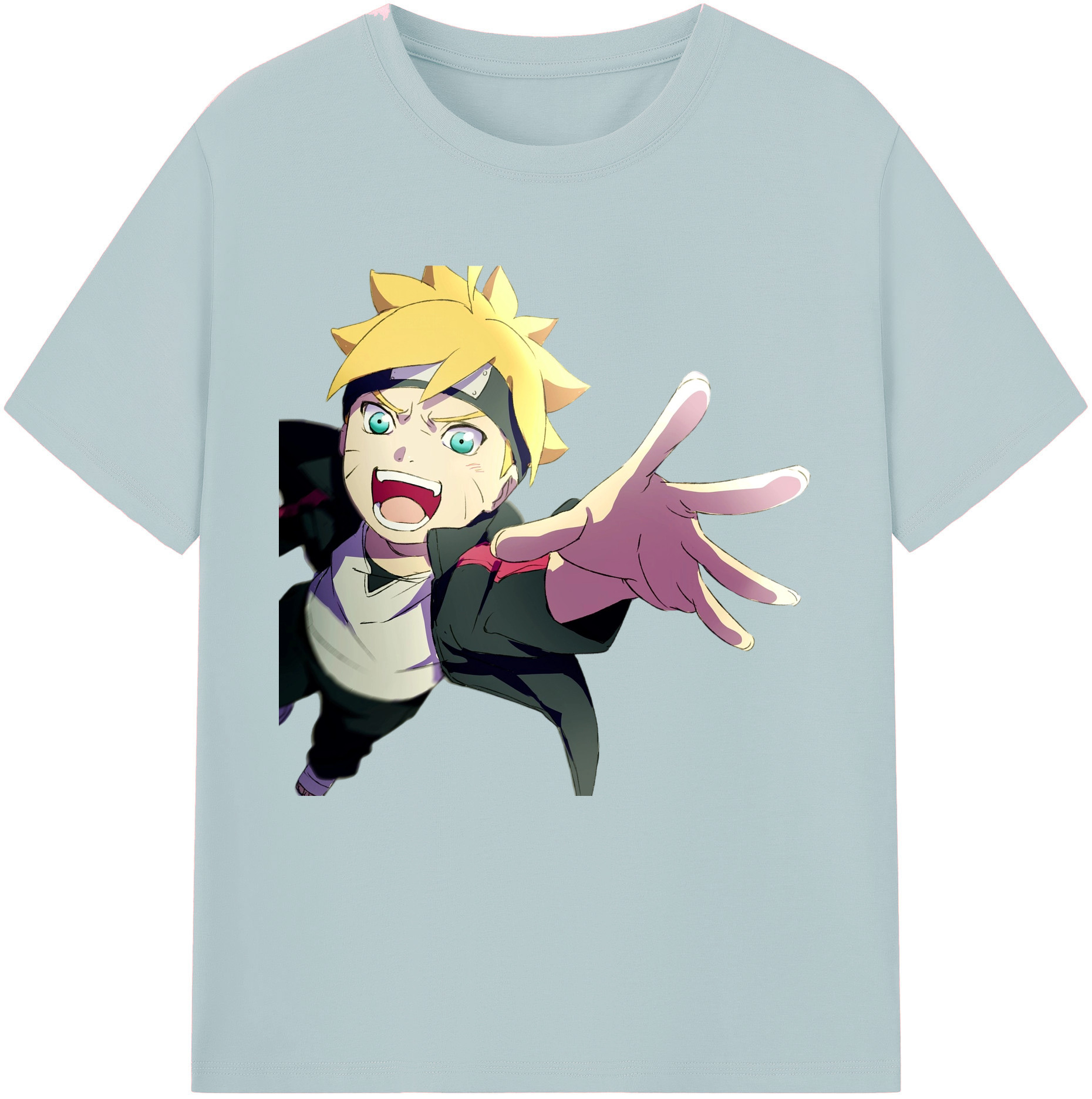 （画像用） NARUTO -ナルト- うずまき ボルト Uzumaki Boruto 綿100％半袖Tシャツ（フロントプリント）